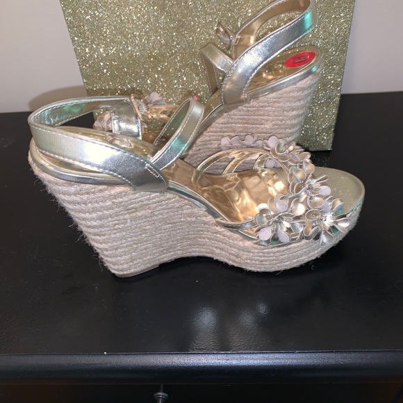 Gold Carlos wedges - Picture 4 of 4